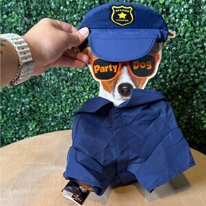 NWT Party Dog Halloween “Police Officer” Pet Costume Size Medium/Large